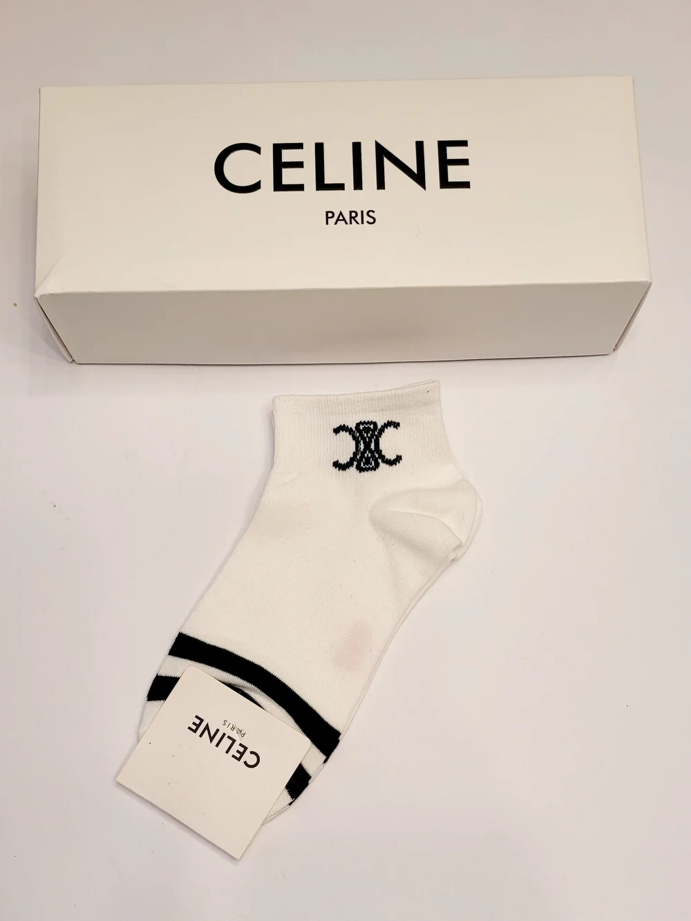 🇫🇷 CELINE White Logo✨️ Ankle Socks🧦